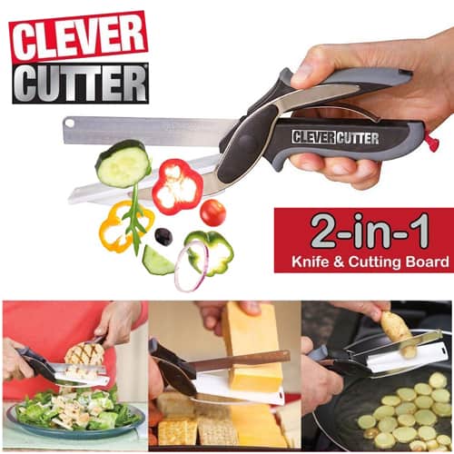 Smart Cutter 2 In 1 Knife And Cutting Board | Clever Cutter